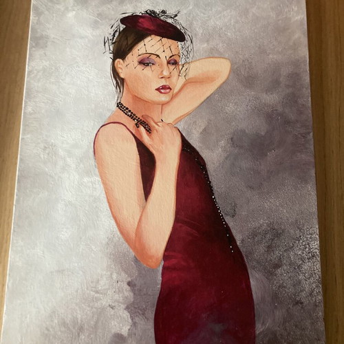 Painting on wood authentic, like new