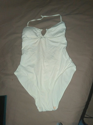 white one-piece swimsuit blue4u