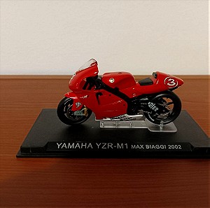 Moto GP 2002 Max Biaggi Yamaha YZR-M1 Συλλεκτικη Μινιατουρα Μοντελισμος 1:24, Αψογη κατασταση