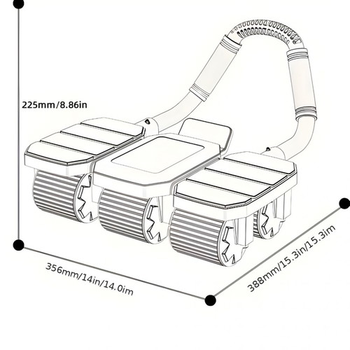Ab roller with mat new, home workout fitness equipment