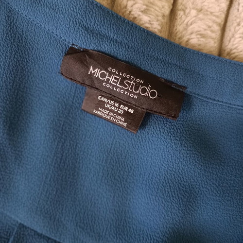 Long blouse like new, dark petrol, size XXL