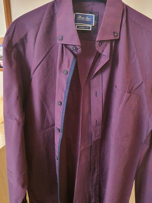 Berto Lucci men's striped shirt normal fit size M like new