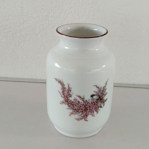 Small porcelain vase with flowers Creidlitz used, Bavaria