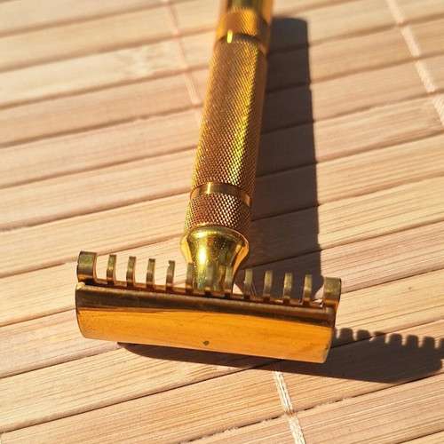 Gillette New Bostonian Long Comb DE Vintage Razor used, circa 1930