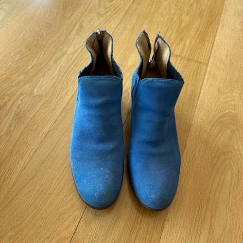 Anatomic suede ankle boots used, size 38, blue