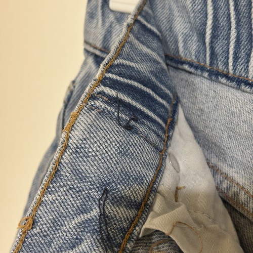 Pull & Bear blue mom fit denim shorts