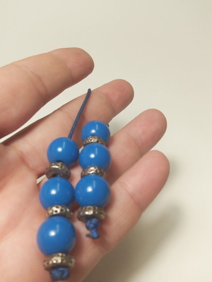 Blue Begleri like new, plastic resin with metal elements