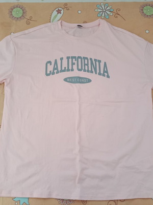 Blouse pink summer, new, sizes L and XL