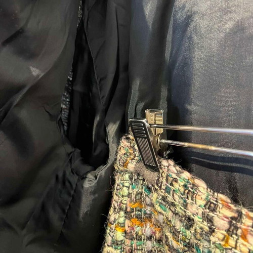 Women’s tweed suit jacket and skirt like new, multicolor, S/XS