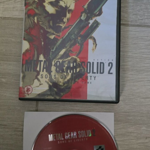 Metal Gear Solid 2 Sons Of Liberty PS2 used without manual with repro cover