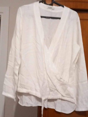 Wrap shirt used, white, size L