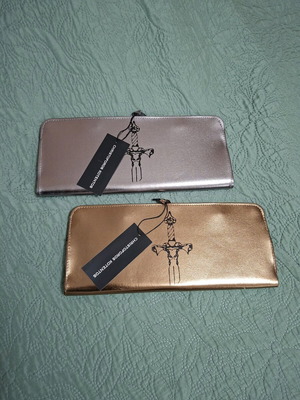 Christoforos Kotentos limited edition clutch bags new, gold and silver
