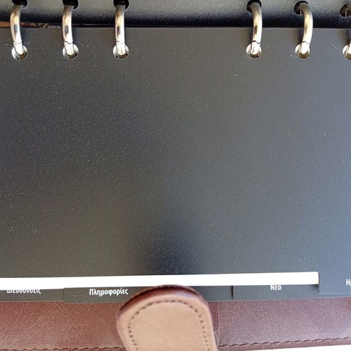 Organizer (Agenda) new, classic brown color, 19x13cm