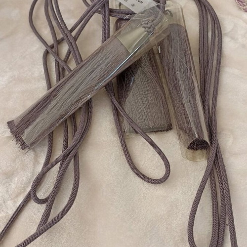 Curtain tieback new, dull purple color