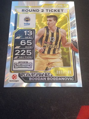 Bogdan Bogdanovic Euroleague Panini Contenders card like new