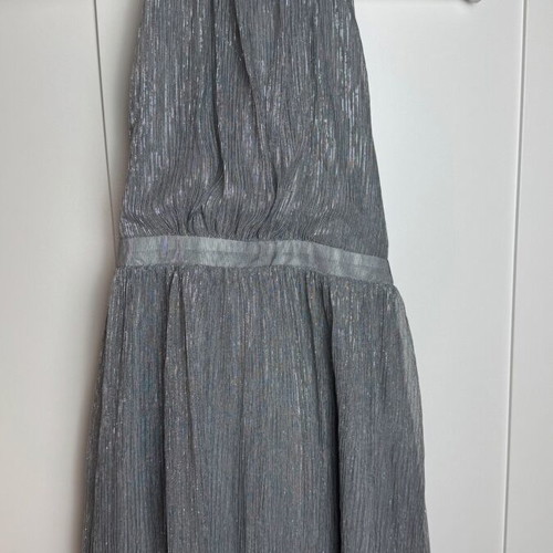 Silver long women's backless dress for special occasion new