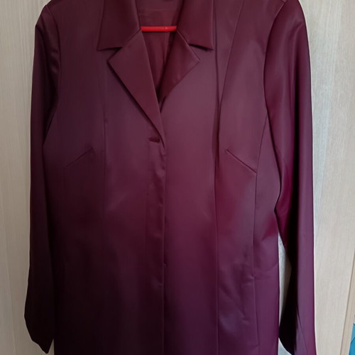 Burgundy suit like new, jacket with dress, size L