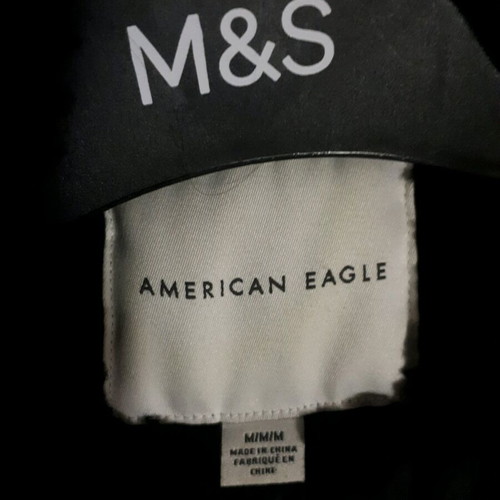 Black teddy coat American Eagle used