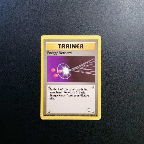 Pokémon Energy Retrieval Base Set 2 card used, uncommon, 2000