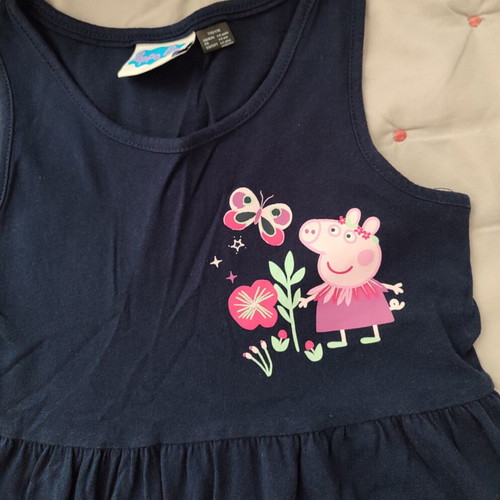 Peppa Pig mako dress like new, ages 4-6, blue