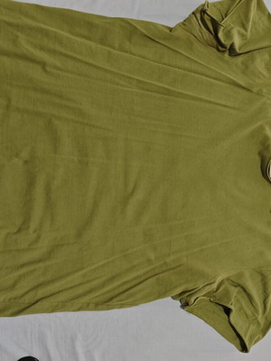 Stradivarius men's khaki T-shirt medium, 100% cotton