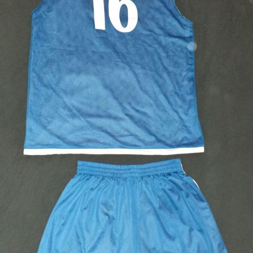 Caan Basketball Uniform Double Face, shirt XL, shorts L, blue white