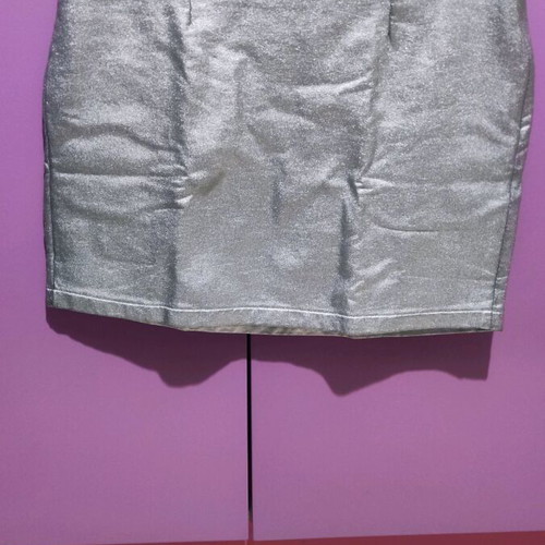 Desigual mini skirt silver new, size M