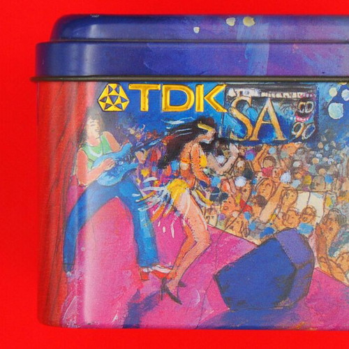 TDK metal cassette case used, collectible