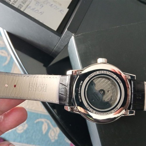 Ανδρικό ρολόι Hugo Boss 1512415 καινούργιο με δερμάτινο λουράκι