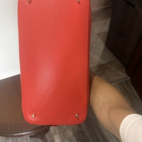 Furla Code Dome leather shoulder bag, red