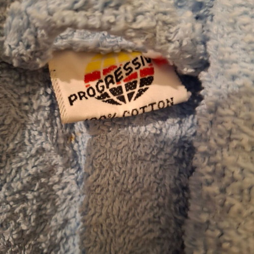 Blue Unisex Bathrobe 100% Cotton used, size Large