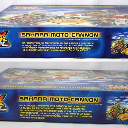 Max Steel 2 In 1 Sahara Moto Cannon vehicle new, Mattel