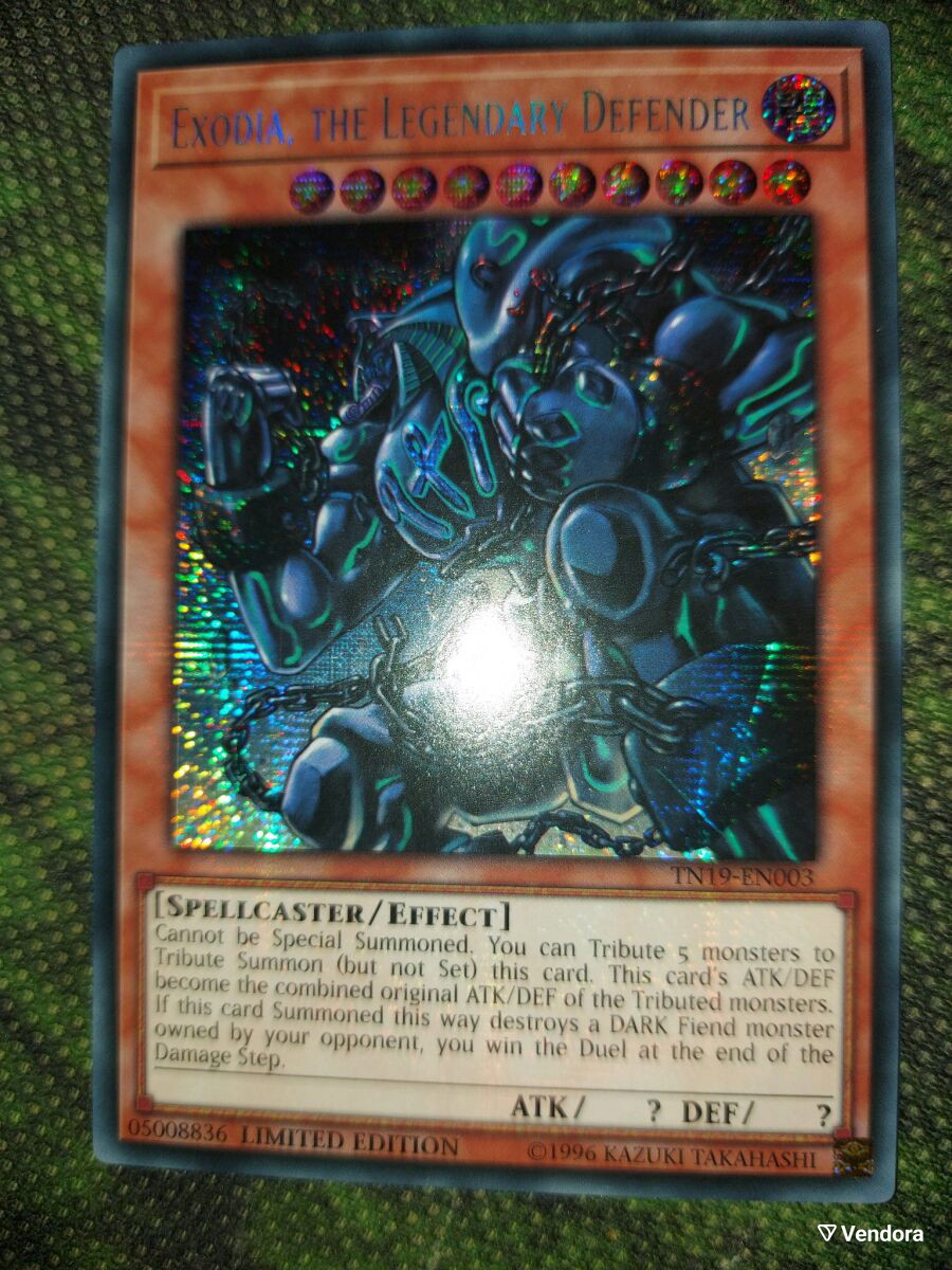 yugioh exodia the legendary defender deck Yu-Gi-Oh! - Exodia, - TN19-EN003 - Prismatic Secret Rare - Limited Edition Age Group Card Gallery:Exodia, the Legendary Defender