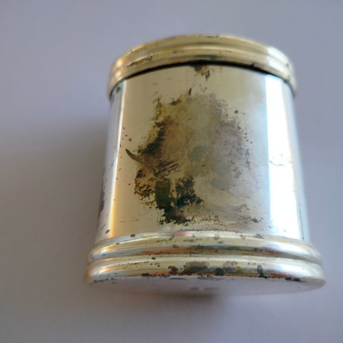 Trussardi metal powder case used