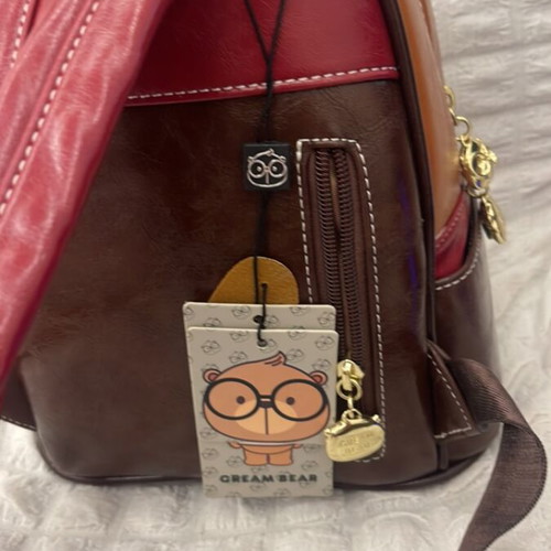 Cream Bear backpack, brown