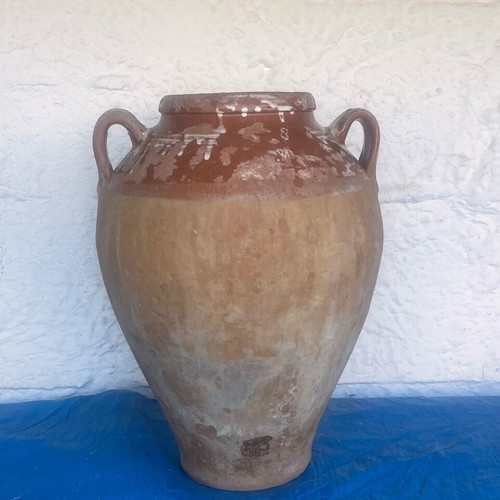 Clay old jar used, 1960s, 46 cm height