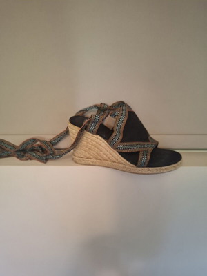 Castaner platform sandals like new, black, size 38