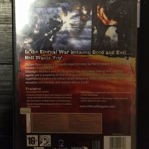 Infernal PC game used in good condition