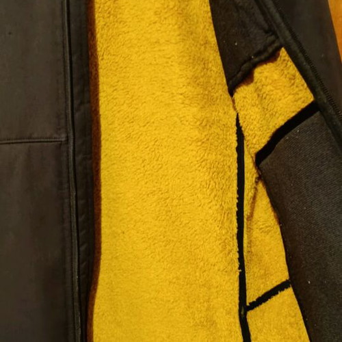 The North Face jacket used, size S, black and yellow