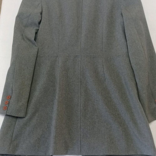 Women's long grey jacket size small with lining like new