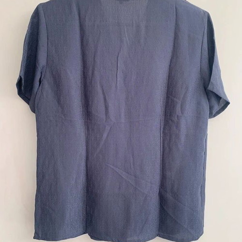 Shirt M used, blue and gray with shoulder pads