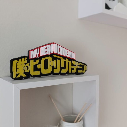 3D Printed Logo My Hero Academia new, three-dimensional decor