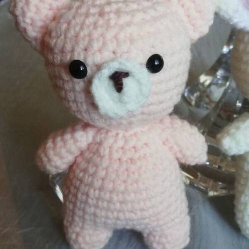 Amigurami bear and rabbit handmade, new