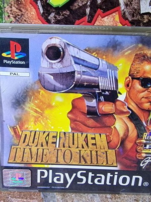 Duke Nukem Time to Kill PlayStation game used, rare Greek edition