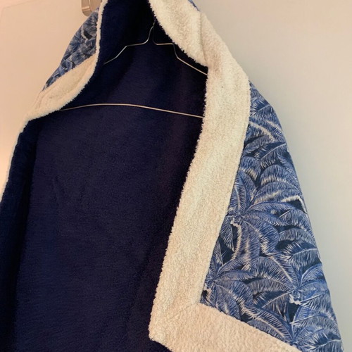 Sun of a Beach baby towel like new, blue with hood