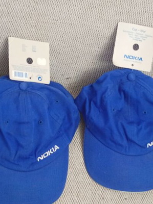 Nokia hats new with labels, blue and white