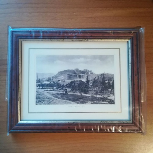 Engraving frame with Acropolis theme from 1916 new
