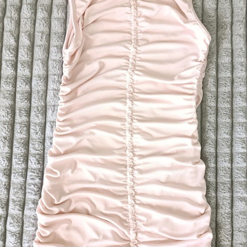 Midi rushed dress H&M divided like new, pink
