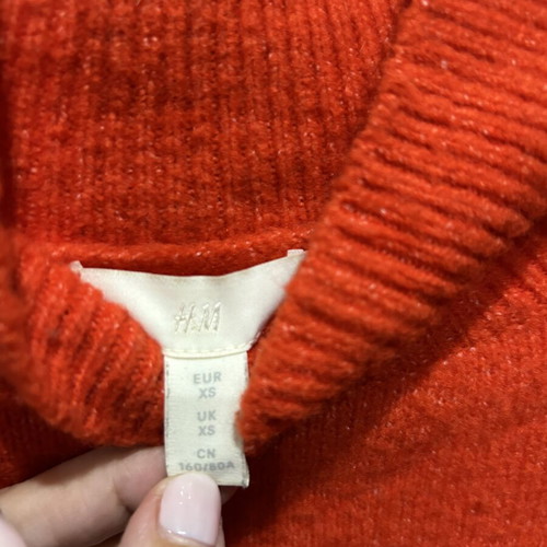 Turtleneck sweater H&M like new, orange, size XS