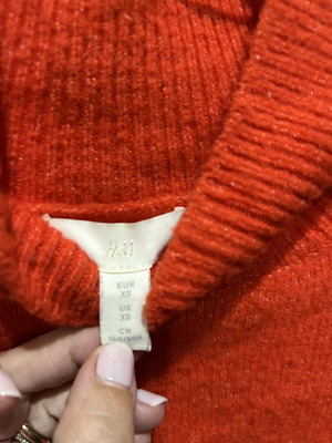 Turtleneck sweater H&M like new, orange, size XS